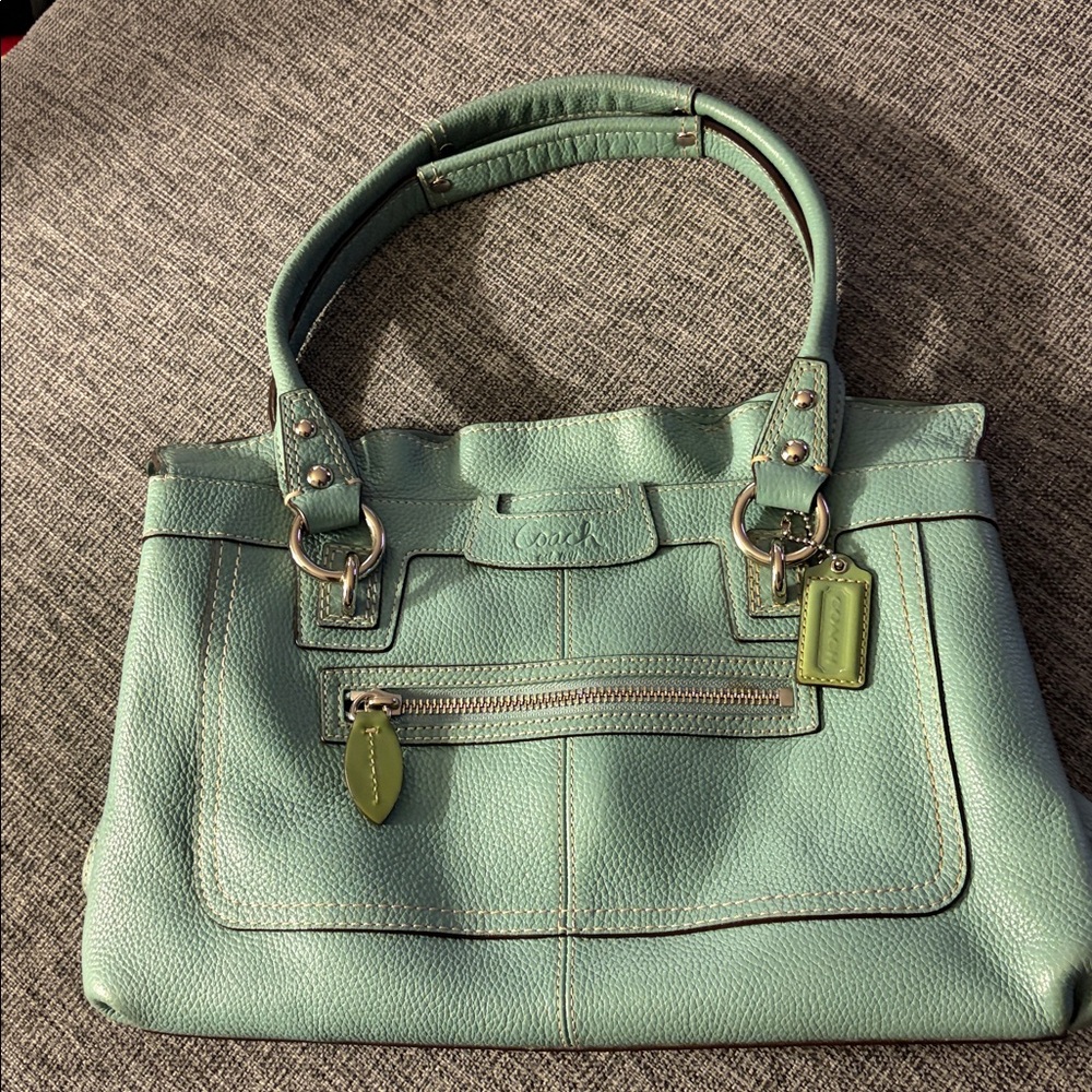COACH - Mint Green Penelope Pebble Leather